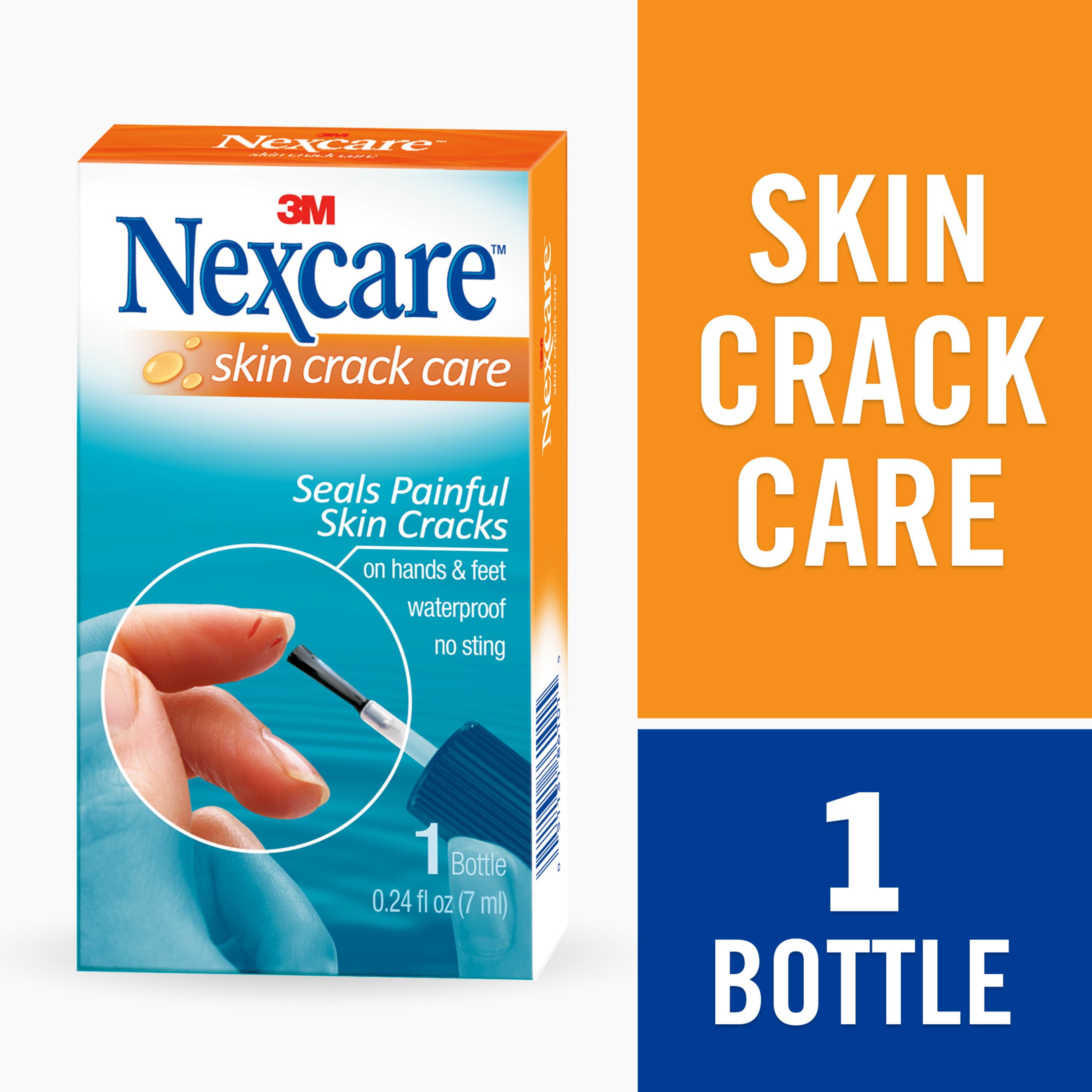 Nexcare No Sting Skin Crack Care Waterproof 0 24 Fl Oz Bottle