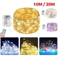 thumbnail image 1 of LED String Lights 32.8ft 100 LEDs Sound Activated Fairy Lights, with Remote, Waterproof Lights for Party, Holiday Decorations, Colorful, 1 of 8