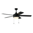 thumbnail image 3 of Trans Globe Lighting F-1020 Cappleman 52" 5 Blade Indoor Ceiling Fan - Black, 3 of 7