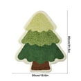 thumbnail image 3 of Luoshdecor Christmas Doormat 31 in,Xmas Non Slip Floor Plush Mat Pinetree House Santa Shape Rug for Living Bathroom Home Decor, 3 of 6