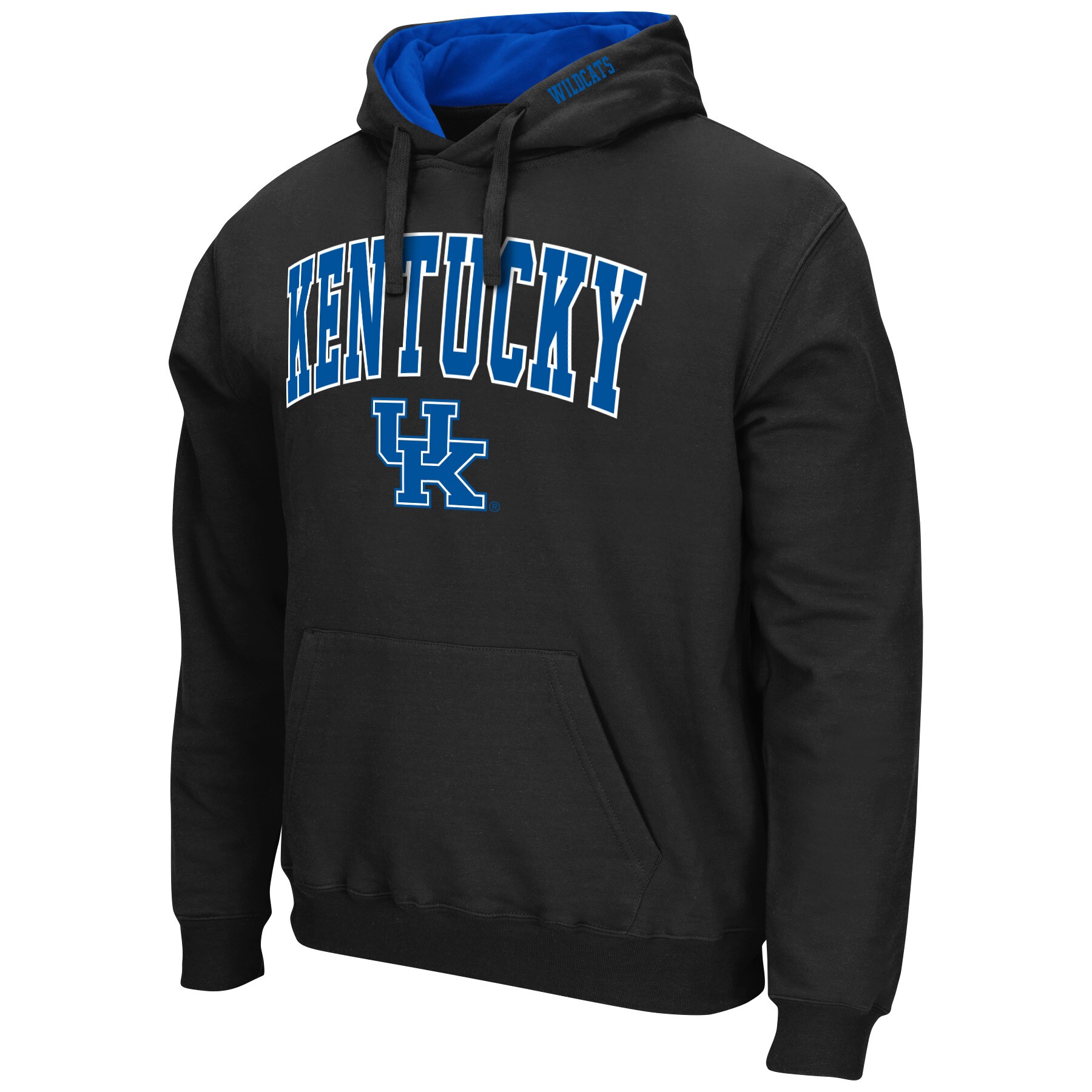 Men's Colosseum Black Kentucky Wildcats Arch & Logo 3.0 Pullover Hoodie - image 2 of 3