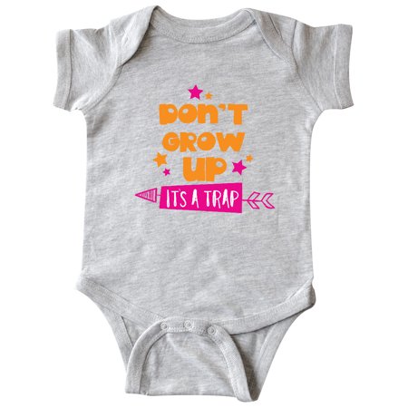 

Inktastic Don t Grow Up It s A Trap Stars - Orange Pink Gift Baby Boy or Baby Girl Bodysuit
