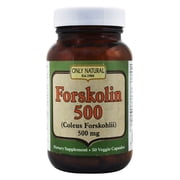Only Natural - Forskolin 500 mg. - 50 Vegetarian Capsules