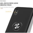 thumbnail image 4 of Case for Xiaomi Redmi 9A, Dual Layer Hard Military Phone Case with 360 Degree Ring Stand Silicone Bumper (Camera Protection) Magnetic Car Holder Protective Phone Cover Protector - Black, 4 of 15