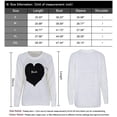 thumbnail image 6 of Women Sweaters Heart Front Crew Neck Long Sleeve Knitted Pullover Sweater,beige,large,F130647, 6 of 6