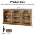thumbnail image 2 of Tribesigns Farmhouse Console Table, 63-Inch Long Entryway Table with 3 Tier Storage, Wooden Rectangular Sofa Table Behind The Couch for Entrance, Hallway, Living Room, Brown, 2 of 9