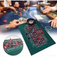 thumbnail image 3 of Poker Mat - Texas Hold'em And Blackjack Theme Party Poker Table Mat Reversible Felt Game Mat, 3 of 5