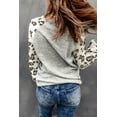 thumbnail image 1 of POGLIP T-Shirt Raglan pour Femmes Gris Joyeux Noël Camion Léopard, 1 of 6