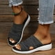 thumbnail image 4 of Sandalias y pantuflas para mujer informales de nuevo estilo con parte inferior plana para exterior Wmkox8yii  nm5309, 4 of 9