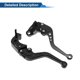 thumbnail image 5 of Palancas de freno y embrague cortas únicas para Kawasaki Z1000SX/NINJA 1000/Tourer 2011-2016, ajustables en 6 posiciones, palanca de freno de manillar de motocicleta de aleación de aluminio negra, 5 of 7