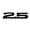 2.5 gloss black, variant on 3D ABS 2.0 2.5 Shaped Car Emblems Badge Decal Sticker Decorative Car Emblems Rear Trunk Badge Sticker