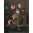 thumbnail image 2 of Jan Van Kessel The Elder 11x14 Black Ornate Wood Framed Double Matted Museum Art Print Titled: Vanity Still Life (C. 1665-1670), 2 of 5