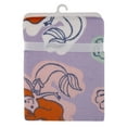 thumbnail image 4 of Disney Ariel Orange, Lavender, Aqua and White Baby Blanket, 4 of 7