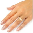 thumbnail image 2 of Floreo 10k Yellow Gold 6mm CZ Open Heart Ring, Sizes 4 - 9, 2 of 5