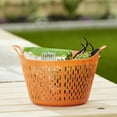 thumbnail image 6 of Tuff Stuff FSC4-OR Flex Sieve Colander Style Multi Purpose Hauling Colander Tub Basket with Handles for Produce, Harvesting, Gardening, Orange, 6 of 9
