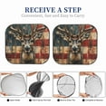 thumbnail image 7 of Uemuo American Flag Deer Art Printed 2 PCS Car Windshield Sun Shade, Auto Sun Heat and UV Rays Blocker, Foldable Automotive Front Window Sunshade Protector, 7 of 7