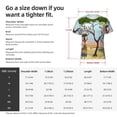 thumbnail image 2 of Yiaed African Women Print Mens Short Sleeve Tight Fit T-Shirt, Crewneck Casual Tee-X-Large, 2 of 5