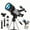 Gray, variant on 70mm Aperture Refractor Telescope for Kids & Adults, 300mm Astronomy Telescope for Beginners, Portable Travel Telescope with Tripod & DIY Stickers