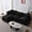 Black, variant on LUCKHAO 105" Modular L-Shaped Sectional Sofa, 3 Seater with Ottoman, Chenille Fabric Cloud Couch with Solid Wood Frame