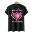 thumbnail image 3 of Women's Cancer Awareness Tees in October Letter Short Sleeve T-Shirt Pink Ribbon Survivor Gift Loose Fit Casual Tops, 3 of 4