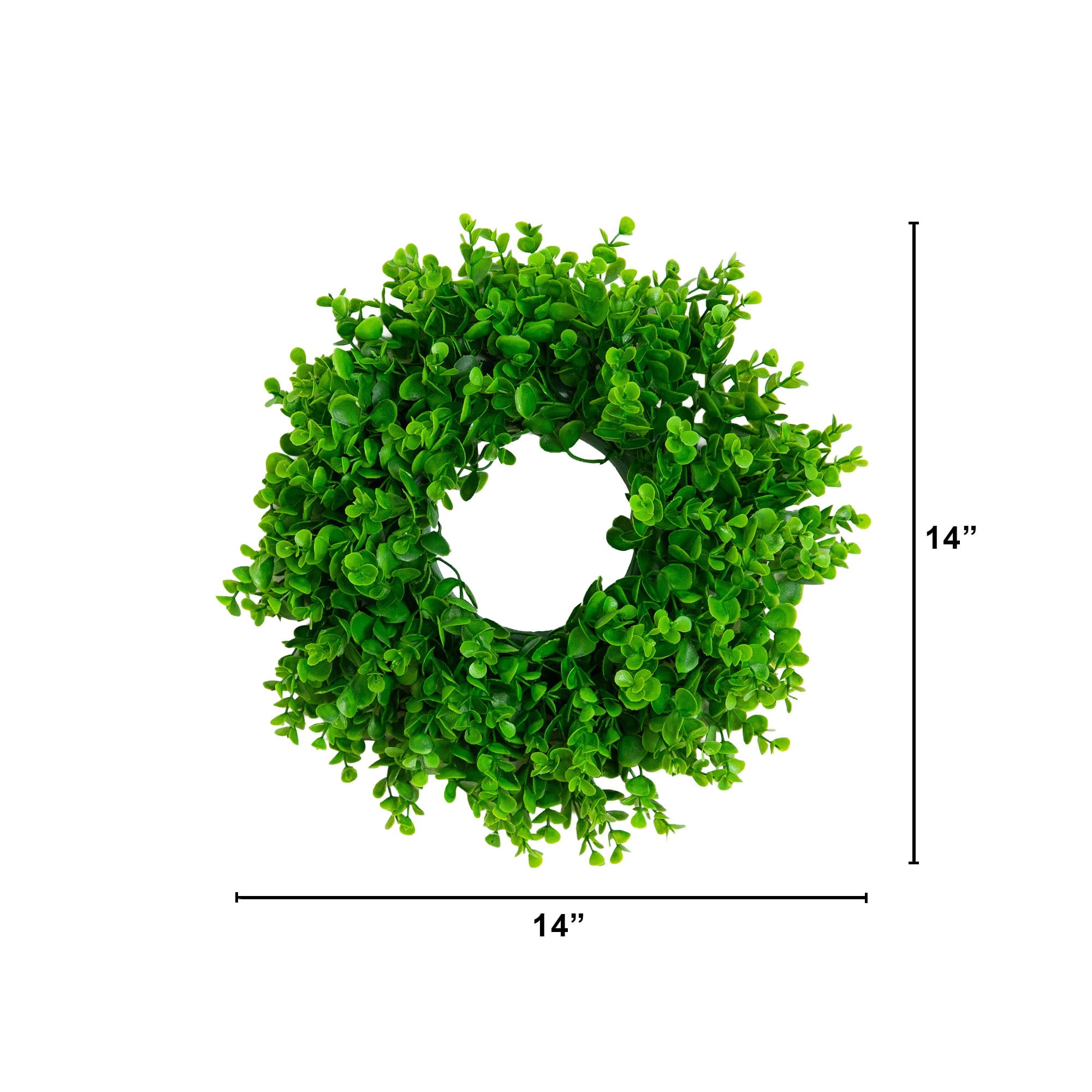 14in. Artificial Eucalyptus Wreath - Set of 2