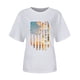 thumbnail image 5 of Camiseta de mujer Camisetas divertidas y lindas de manga corta Camiseta con estampado de bandera del Día de la Independencia Tops Blusa Regalo para mujer Pompotops hfajkhk130610, 5 of 7
