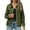 *Green, variant on Womens Faux Suede Jacket, Elegant Casual Fashion Slim Button Up Coat Green,Womens Plus S