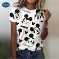 thumbnail image 2 of Disney Minnie Print Anime Summer Top Tshirt Femen Print White T Shirt Anime Mickey Mouse T Shirt Top Tees Graphic Aesthetickids-100 Gao Jinjia LED, 2 of 2