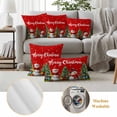 thumbnail image 6 of Red Christmas Snowman Outdoor Waterproof Pillow Covers, Winter Snowflake Green Xmas Tree Decorative Square Throw Pillowcase Sofa Cushion Sham for Patio/Couch/Chair, 16"x16" 2 Pack, 6 of 8