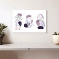 thumbnail image 2 of Elephant Stock Women One Line Wall Art - Horizontal Canvas Wall Art - Living Room Wall Decor - People Canvas - Purple And White Decor - 12" x 8", 2 of 8
