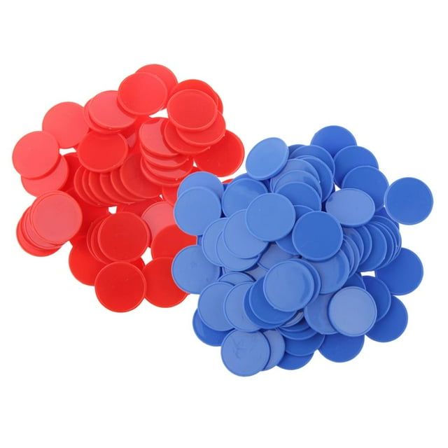 Fichas de plástico para de bingo de fichas de póquer de 200 piezas para , casino, de , juguete, rojo, azul Yotijar Fichas de póker