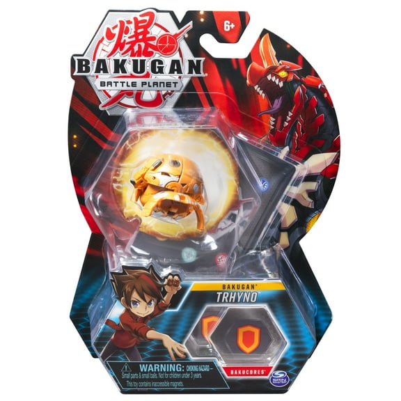 Bakugan, Tryhno, 2-inch Tall Collectible Action Figure and Trading Card, for Ages 6 and Up