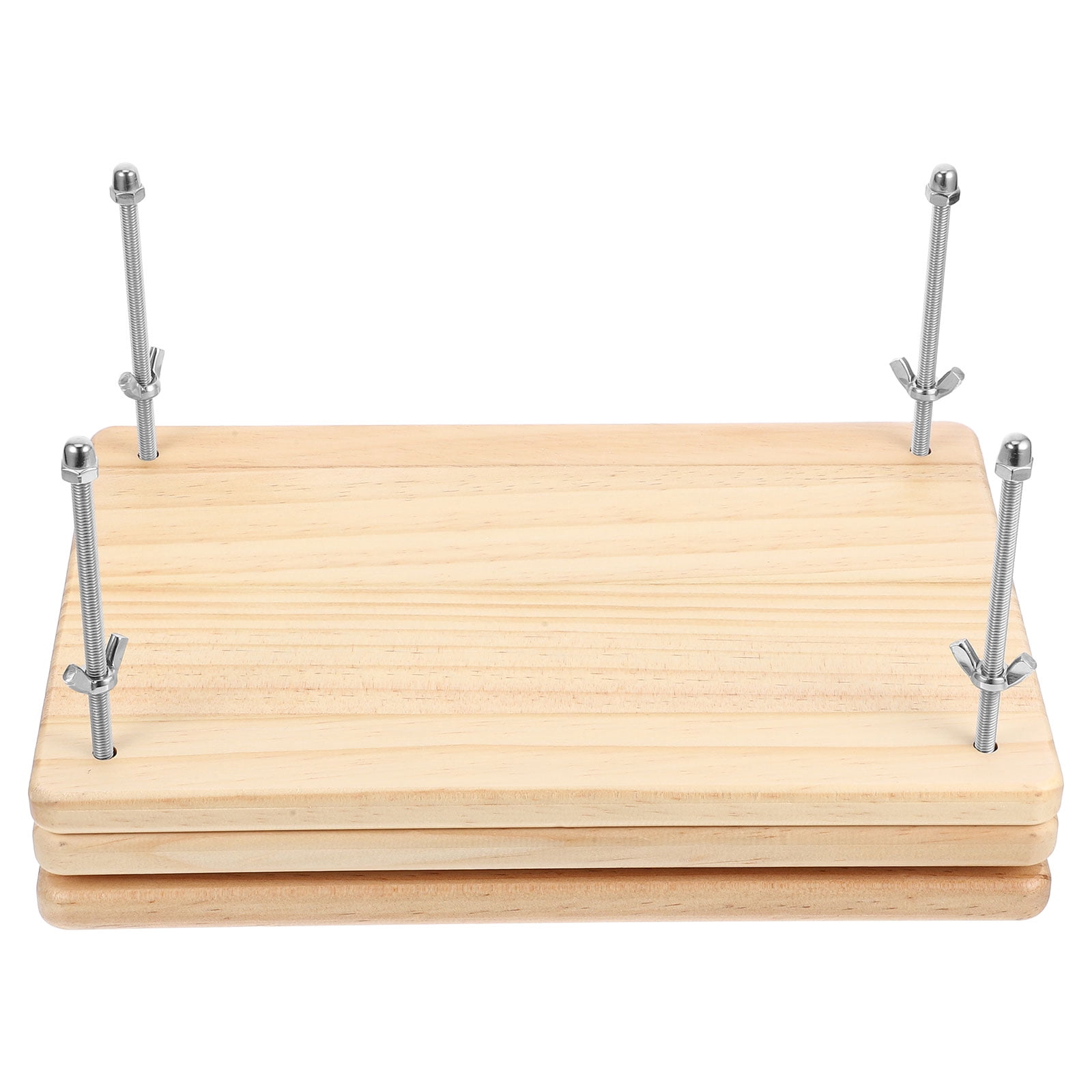 HEMOTON Wooden Book Press Tool for Binding with Construction and Precise Pressure Application 6x8.5 inches