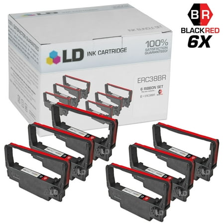 UPC 843964025708 product image for LD Epson Compatible Replacement 6 Pack Black and Red POS Ribbon Cartridges - ERC | upcitemdb.com