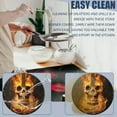 thumbnail image 3 of Electric Stove Burner Covers,4 Pcs Round Gas Burner Cover,8 and 10 Inch,Flaming Guitar with Skull Design, 3 of 7