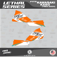 thumbnail image 2 of Kalair GFX Graphics Kit for Kawasaki KX60 (1984-2004) Lethal Series, 2 of 5