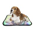 thumbnail image 2 of PKQWTM Cool Low Poly Hipster Bear Funny Cute Animal Pet Dog Cat Bed Pee Pads Mat Cushion Potty Dogsblankets Crate Bed Kennel 14x18 inch, 2 of 3