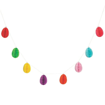Easter Honeycomb Egg Garland - Party Decor - 1 Piece