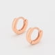 thumbnail image 4 of Arracadas Huggies Minis 0.9 cm Oro Rosa Lam 18k Para Niña, 4 of 7