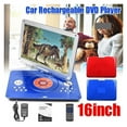 thumbnail image 2 of 14 inch Portable DVD Player Rotatable Screen Multi Media DVD for Game TV Function Support MP3 MP4 VCD CD Player for Home and Car ,Multi-Transmission, 2 of 6
