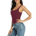 thumbnail image 4 of Débardeur pour Femme avec Soutien-Gorge Intégré, Camisole à Larges Bretelles Ajustables, Tricot de Coton, 4 of 6