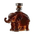 thumbnail image 1 of Botella de whisky con forma de elefante y perrito, diseño de animal, botella de vino de cristal, decantador de cristal que realza la belleza., 1 of 7