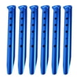thumbnail image 2 of GLFILL 6 Pcs Piquets de Tente en Forme de U 31cm pour Plage Camping Randonnée Neige Sable Accessoires 6 Couleurs Bleu, 2 of 9