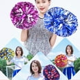 thumbnail image 5 of 4Pcs Cheer Poms Handmade PET Dance Poms Performance Colorful Balls Cheerleading Sports Dance Cheer Pompoms with Handles Type 9, 5 of 9