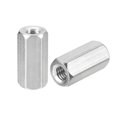 thumbnail image 1 of Unique Bargains M6 x 1-Pas 25mm Longueur Écrous d'Accouplement, 8 Pack 304 Acier Inoxydable Hexagonal Écrous d'Accouplement, 1 of 5