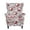 Gray Santa Claus Print, variant on Bulopur Snowman Wingback Chair Covers 2Pcs, Stretch Snowflake Slipcovers for Christmas Living Room Decor