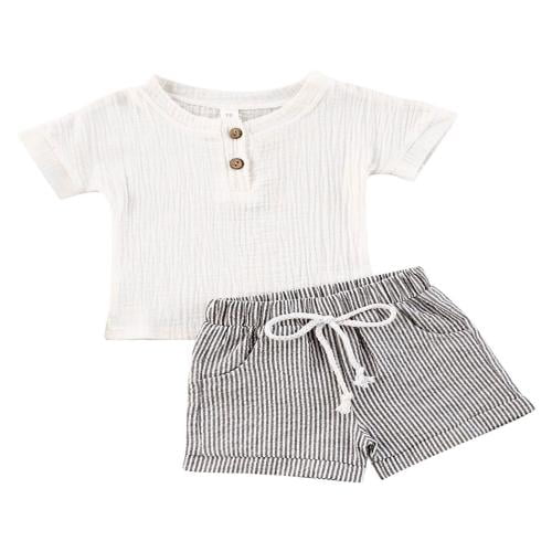 Magrit Short Set Milk　2-3y Magrit Short Set Milk 2-3y Mid-Length - Heather Gray – BlitzBeatz