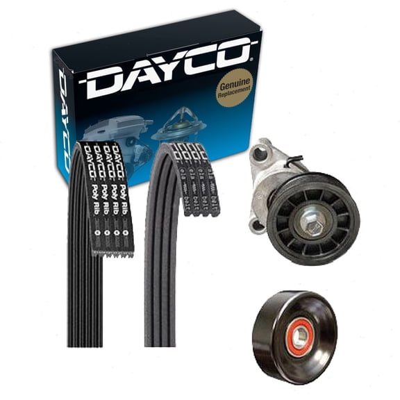 Dayco Main Drive Serpentine Belt Drive Component Kit compatible with Chevrolet Suburban 1500 5.3L 6.0L V8 2009-2014