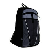 Backpack, Polyester, 12 x 7 x 17, Steel Gray