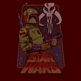 thumbnail image 2 of Men's Star Wars Vintage Boba Fett Frame Graphic Tee Cardinal 3X Large, 2 of 5